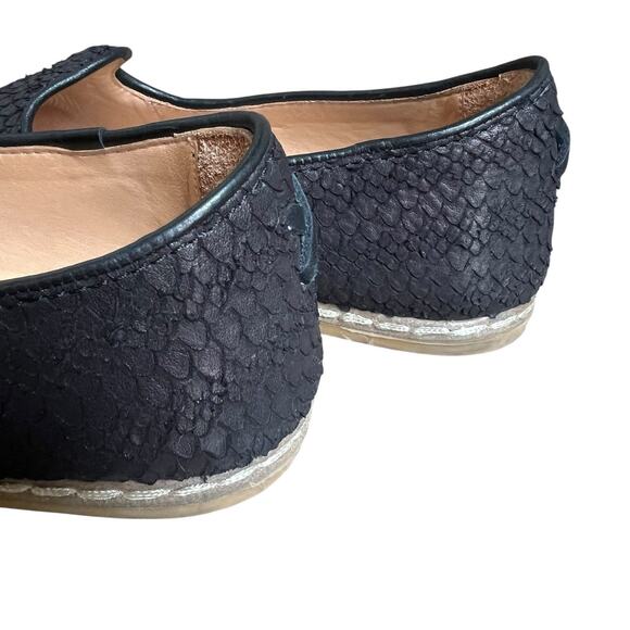 Charix Classic Wild Black Textured Leather Loafers Size 41 US 9.5-10 - Picture 7 of 12